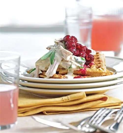 Травяная индейка и вафли