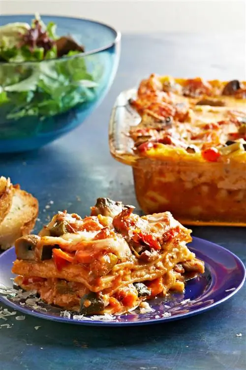 Лазанья с запеченными овощами