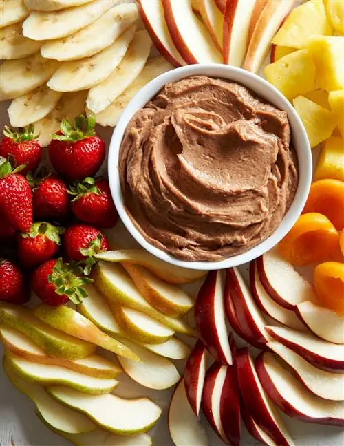 Шоколадно-миндальное масло с фруктовым соусом Шоколадно-миндальное масло с фруктовым соусом