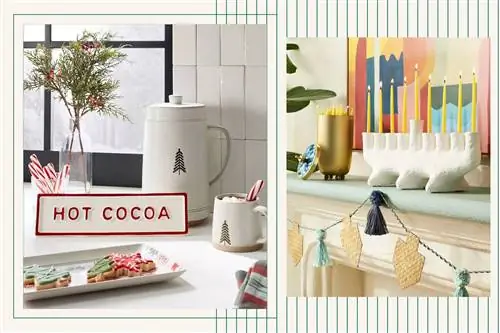 Новый декор дома для отпуска Target с изображением меноры и станции горячего какао
