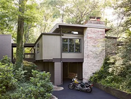 экстерьер современный дом подъездная дорожка мотоцикл