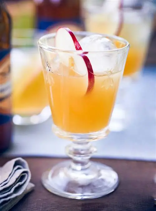 Коктейль из яблочного сидра