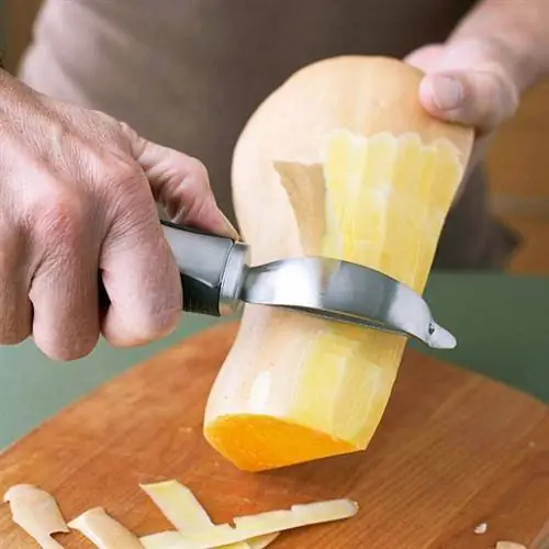 Чистим зимний кабачок