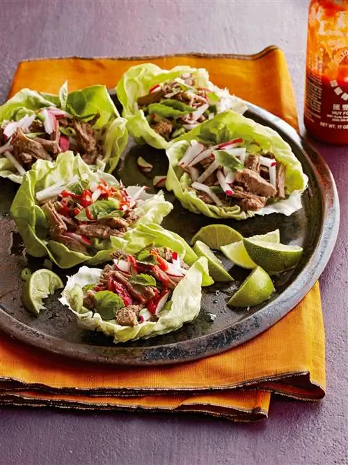 Безглютеновые роллы со вкусом фланка и салата Pho-Flavor