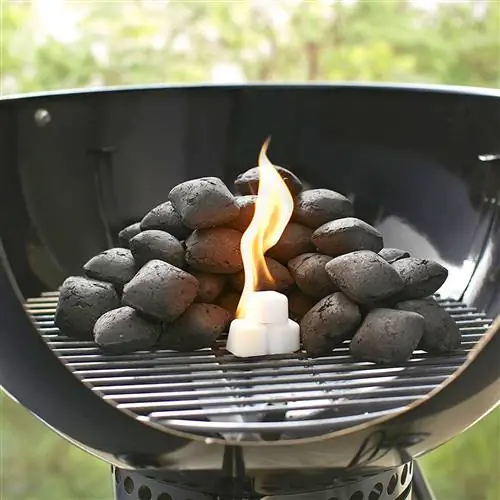 Кубики зажигалки Weber на гриле