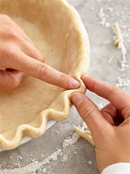 рифленый край корочки пирога