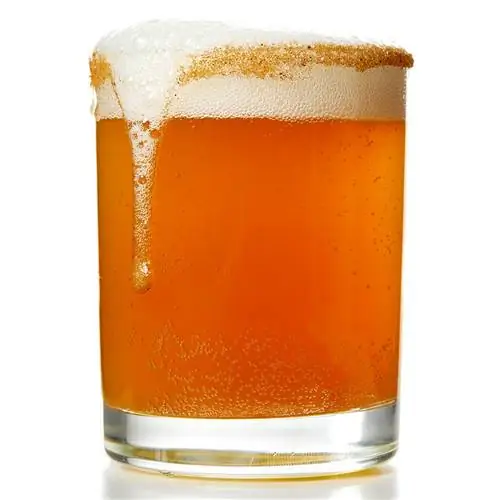 Мимоза из сидра в стиле сникердудл в стакане