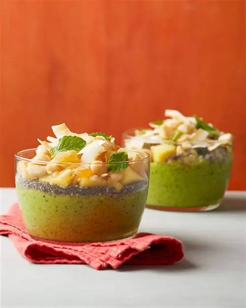 Чаши для смузи с тропическими фруктами