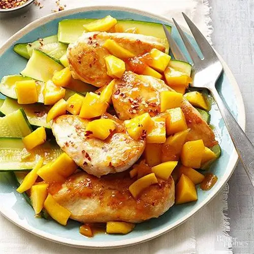 Тройной цыпленок с манго