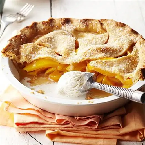 Персиково-манговый пирог