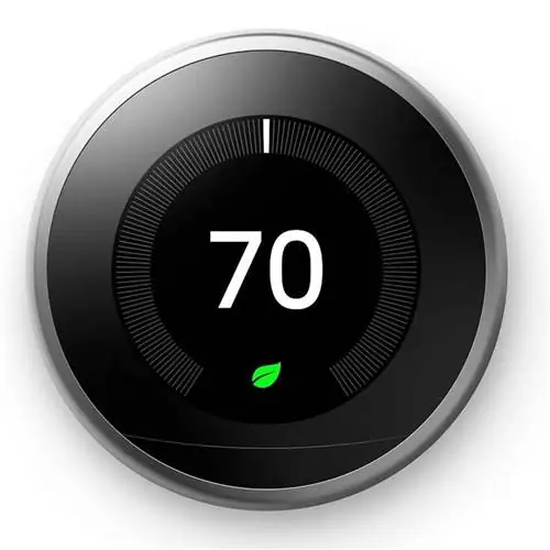 Обучающий термостат Google Nest из нержавеющей стали 3-го поколения Alexa