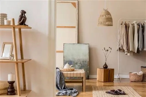 Спальня в стиле ваби-саби