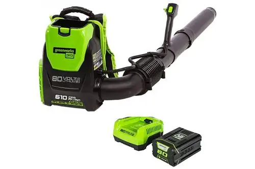 Greenworks Pro 80V Аккумуляторная ранцевая воздуходувка для листьев