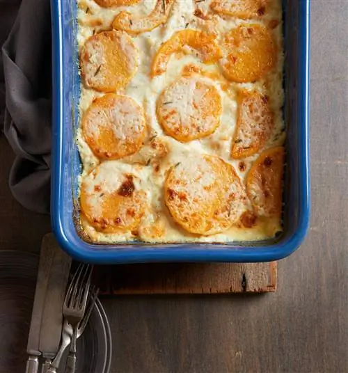 Лазанья из тыквы с орехами