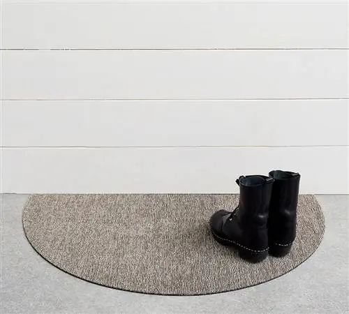 Chilewich Heathered Shag Mat, 21 x 36 дюймов, полукруг