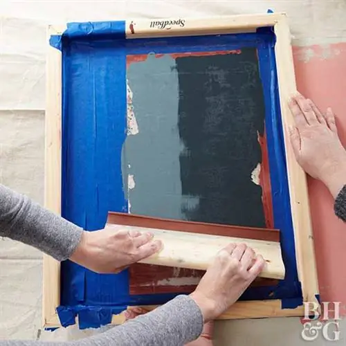 DIY трафаретная печать, трафаретная печать, краска