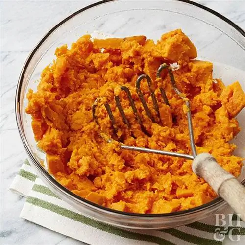 Пюре из сладкого картофеля