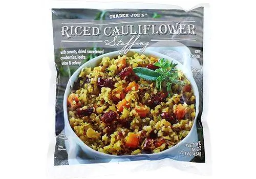пакет начинки из рисовой цветной капусты Trader Joe's