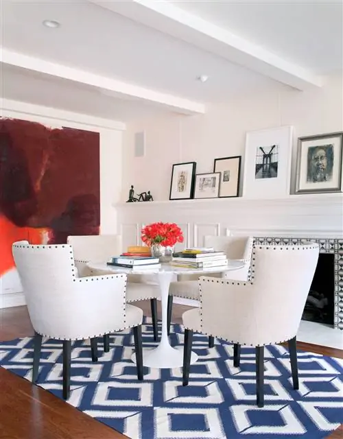 столовая с камином