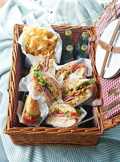 Пряный герой пикника из трех видов мяса