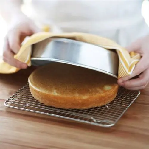 Снятие формы с торта