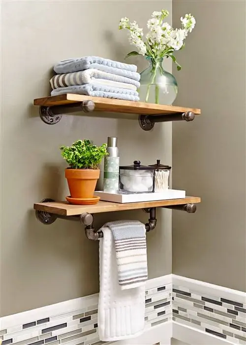 стеллаж в ванной над унитазом