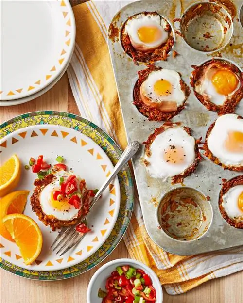 Сладкий картофель Hash Brown Nests