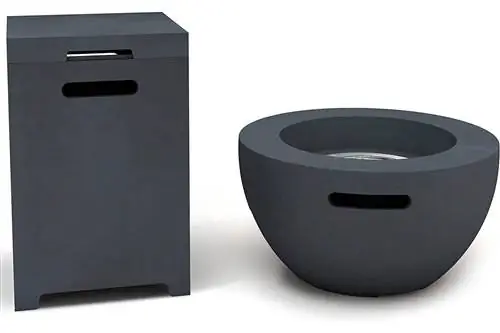 Kante 25-дюймовый круглый бетонный пожарный стол