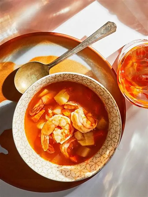 Кальдо де Камарон (креветочный суп)