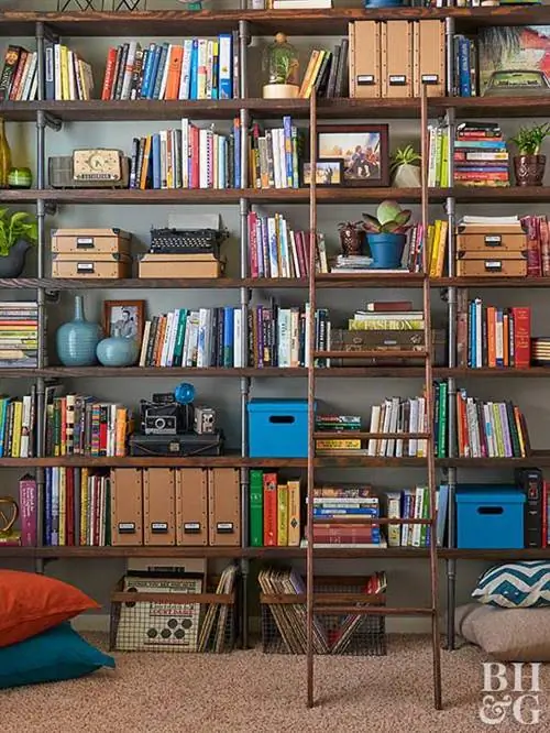 самодельная книжная полка