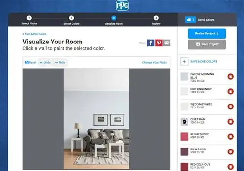 Визуализатор цвета PPG