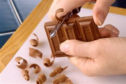 овощной пилинг изготовление мелких шоколадных завитков