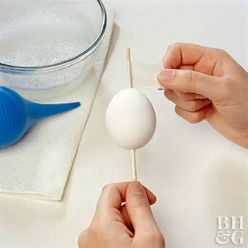 Простой способ выдуть яйца, чтобы опустошить их для украшения