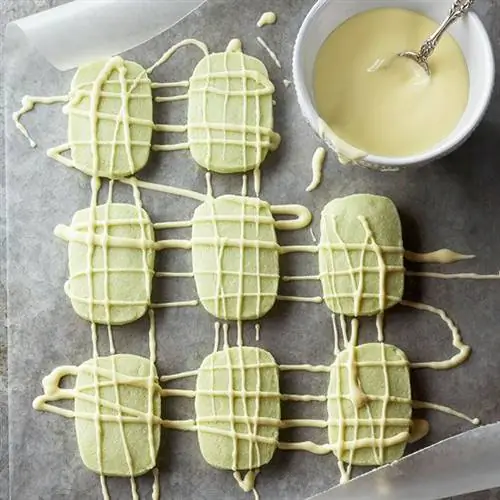 Белый шоколад и песочное печенье Creme de Menthe