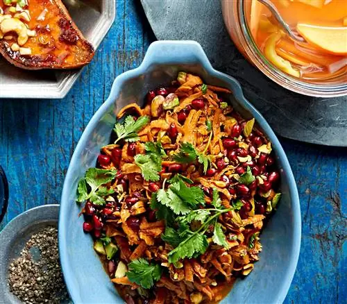 Сладкий картофельно-гранатовый салат