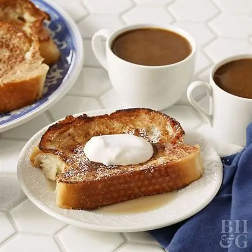 Французский тост с веганской начинкой