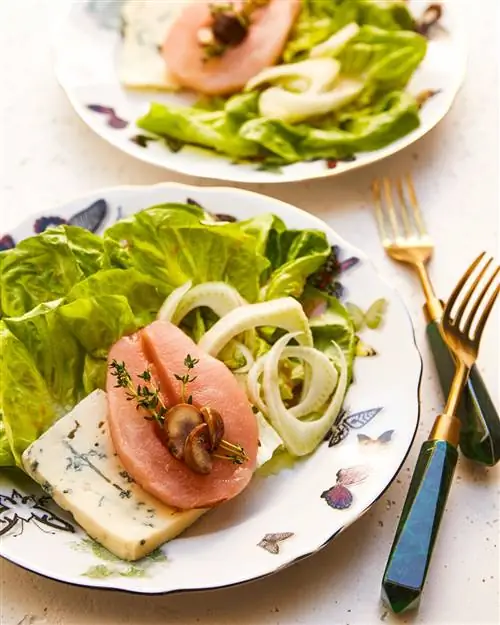 крупный план салата