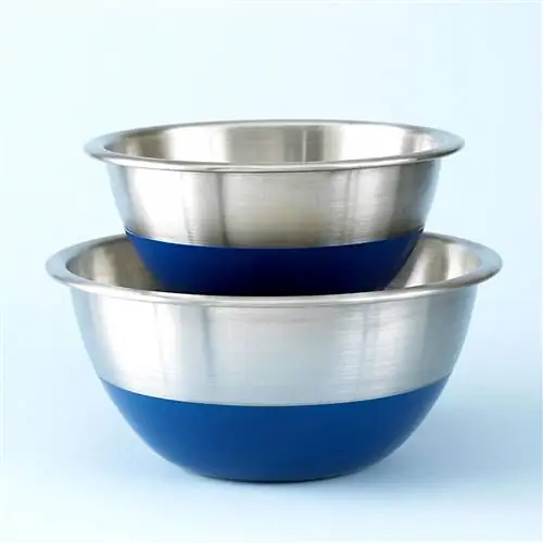 Чаши из нержавеющей стали с синим дном