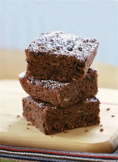 Кабачково-банановые квадратики