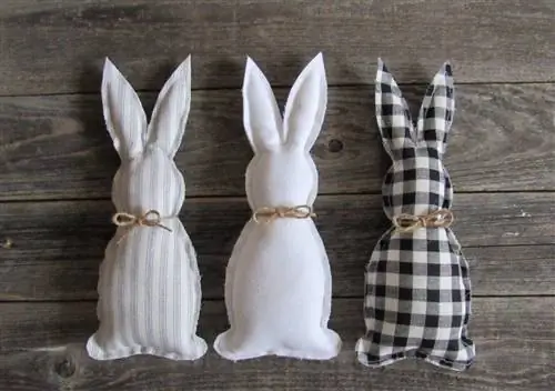 пасхальные кролики из ткани