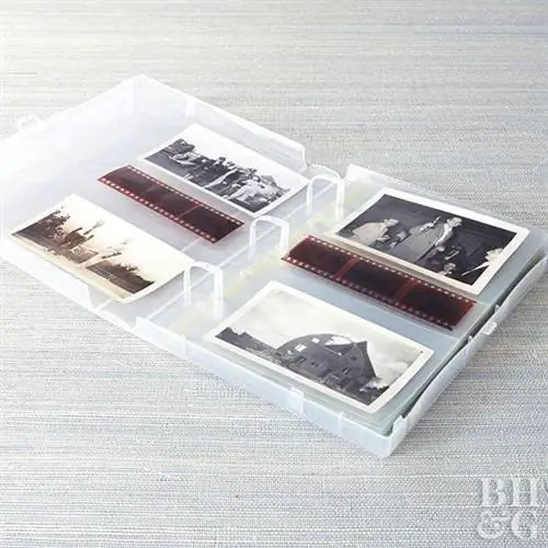 Органайзер для фотографий из прозрачного пластика