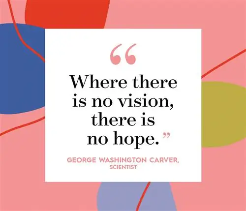Цитата Джорджа Вашингтона Карвера на многоцветном фоне
