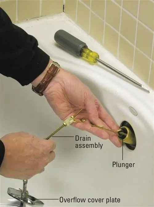 вытащить слив