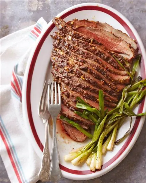 Tri-Tip с чили и чесноком на гриле