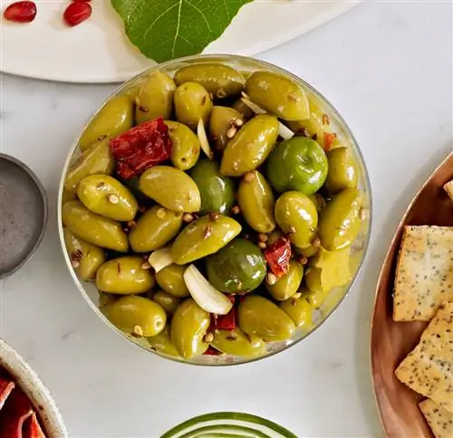 Марокканские пряные оливки