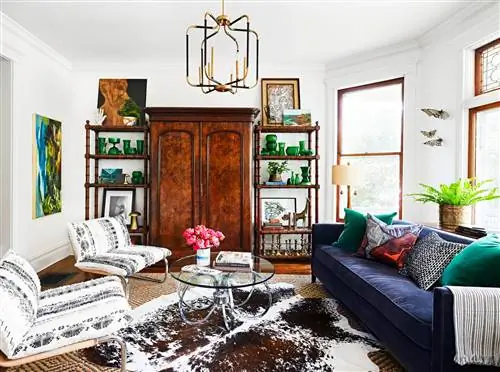 гостиная с эклектичным декором