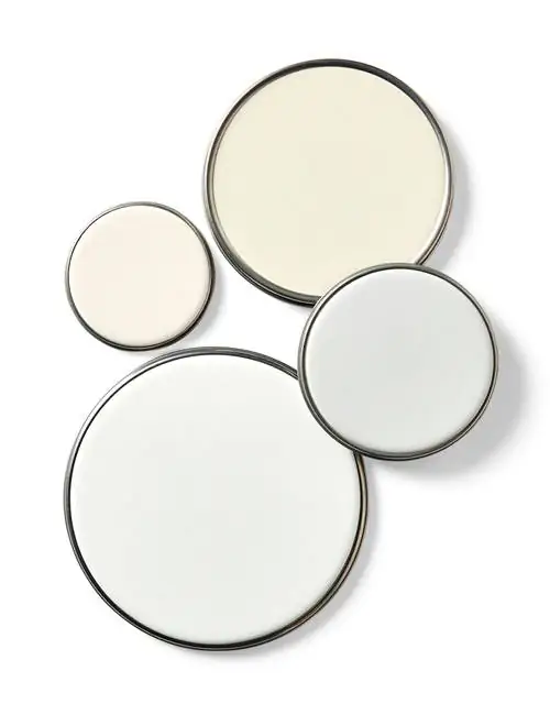 покрасить крышки белой краской