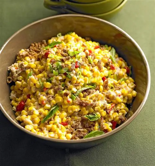 Запеченная кукуруза на сковороде