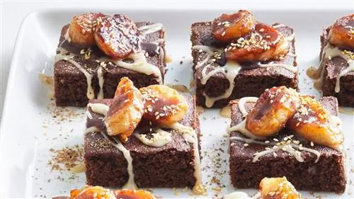 Шоколадно-банановый закусочный торт