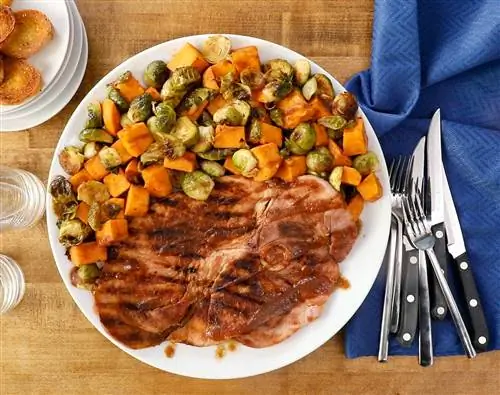 Ветчина, глазированная яблочным маслом